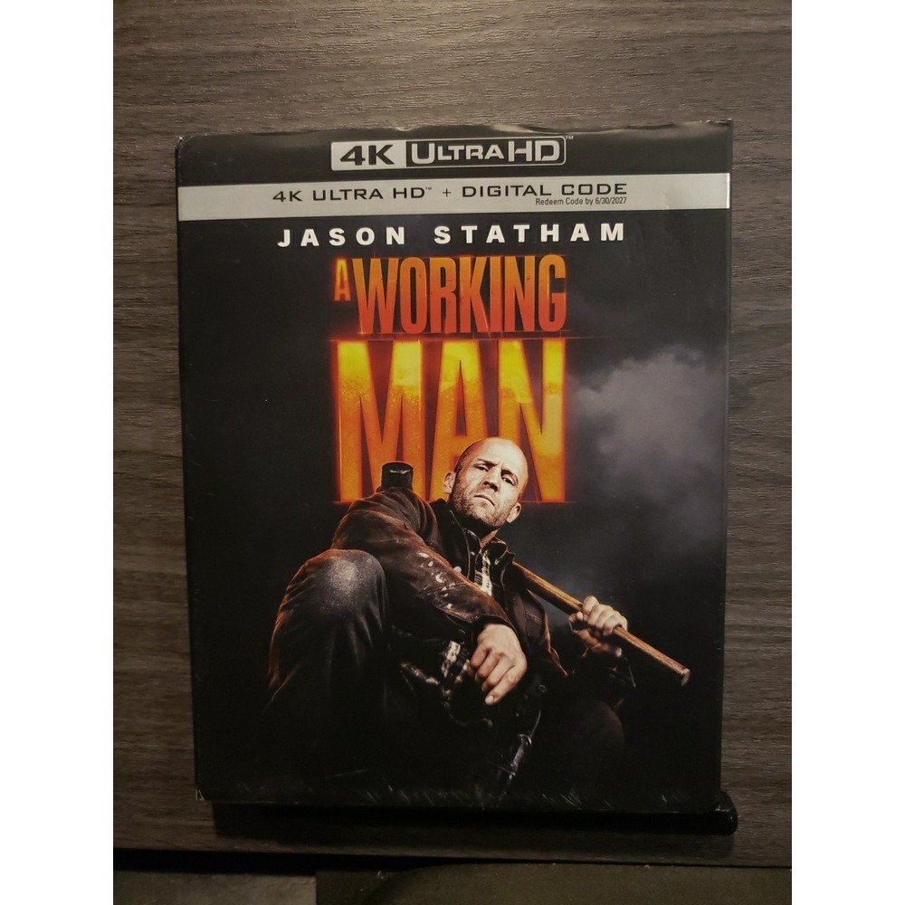 A WORKING MAN (4K UHD Blu-ray, Digital) NEW w/Slipcover
